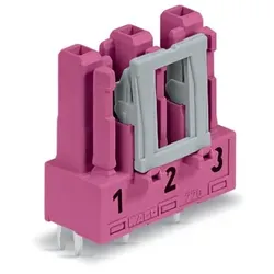 Wago 770-883 Buchse für Leiterplatten, gerade, 3-polig, pink 770883 - 100 Stück