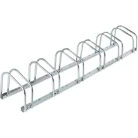Relaxdays Fahrradständer Boden, für 6 Fahrräder, bis 60 mm