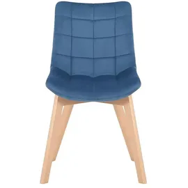 CLP Esszimmerstuhl Passaic Samt blau