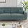 VitaliSpa Schlafsofa York Webstoff blau