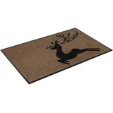 Wash+Dry by Kleen-Tex Fußmatte »Jumping Deer«, rechteckig, 7 mm Höhe, bunt