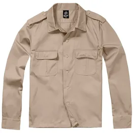 Brandit Textil Us Langarmhemd Beige 5XL