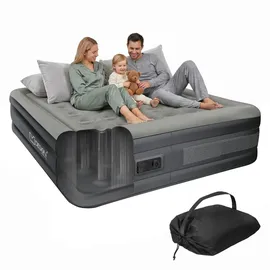 ML-Design Luftbett selbstaufblasend für 2 Personen 203x157x47 cm Grau,