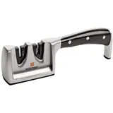 Wüsthof Classic Ikon, Messerschärfer, – Doppel-Messerschärfer - Mattes Chrom/Schwarz