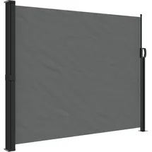 vidaXL Seitenmarkise Ausziehbar 160 x 600 cm Grau Polyester