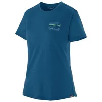 Patagonia Cool Merino Graphic Damen T-Shirt, blau