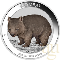Perth Mint 1 Unze Silber Australien Wombat 2022 (differenzbesteuert)