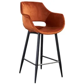KAWOLA Barhocker ZAJA Barstuhl Sitzhöhe 76 cm Velvet
