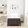 vidaXL Boxspringbett 100 x 200 cm Dunkelbraun