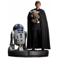 Iron Studios Iron Studio Figur Legacy Replica Star Wars Luke Skywalker R2-D2 Y The Child GROGU