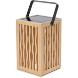 Tchibo - Bambus-Solar-Laterne - 15x15x24cm - schwarz - Bambusholz / Metall / Kunststoff