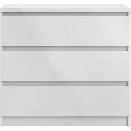 Tvilum Kommode Naia Dekor Weiß Hochglanz
