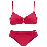 LASCANA Bügel-Bikini, mit Pailletten-Verzierung, rot
