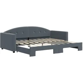 vidaXL Tagesbett 90 x 190 cm Dunkelgrau