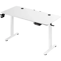 CASARIA Höhenverstellbarer Schreibtisch Weiß 140x60x73-118cm