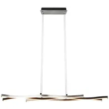 Trio Blaze 1-flg. 107,5 cm geschwungen schwarz Aluminium
