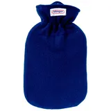 sänger Wärmeflasche Fleecebezug blau