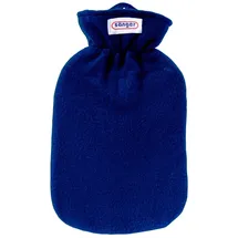 sänger Wärmeflasche Fleecebezug blau