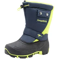 KangaROOS Winterstiefel »Kanga-Bean II«, Snowboots, Winterboots, Winterschuhe, wasserabweisend Gr. 40, navy-lime, , 95322820-40