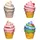 Baker Ross AW558 Eiscreme-Spardose, Keramik-Münzdose für Kinder zum Bemalen, Dekorieren und Vorzeigen, 2 Stück