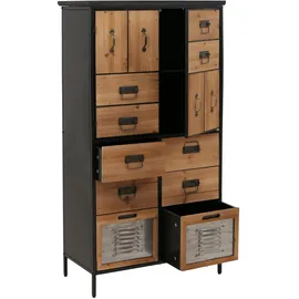 Mendler Apothekerkommode 136 x 73 x 35 cm Beige