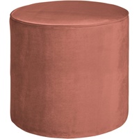 WOOOD Hocker Sara Samt, Ø 46cm Rosa