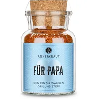 Ankerkraut Für Papa, Mischung würzender Zutaten für Fleisch, Magic Dust Edition, Sonderedition für Dad, Fleisch lecker würzen, Geschenk zum Vatertag, 100 g im Korkenglas