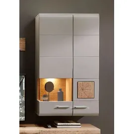 Innostyle Fun Plus II Wohnwand Basalt/Eiche Altholz - grau