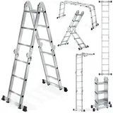 Tectake Teleskopleiter 6in1 12 Stufen