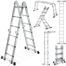 Tectake Teleskopleiter 6in1 12 Stufen