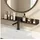 doporro Waschbecken Ablage 60 cm über dem Wasserhahn, Badezimmer Regal ohne Bohren oder zum Bohren, Waschbecken-wasserhahn-organizer, Spülbecken Organizer & Duschablage, Grau Reglo-17