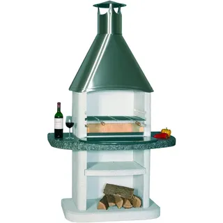 Wellfire Ardea mit Edelstahlhaube weiß
