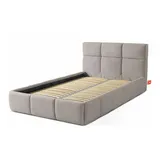 Konsimo Polsterbett ¦ grau ¦ Maße (cm): B: 136 H: 96