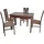 Hofmann Living And More Essgruppe "5tlg. Tischgruppe", braun (nussbaum, nachbildung, braun, nussbaum, nachbildung), B:45cm H:95cm T:48cm, FSC-zertifiziertes Massivholz, HOFMANN LIVING AND MORE, Sitzmöbel-Sets, Essgruppe, Stühle montiert