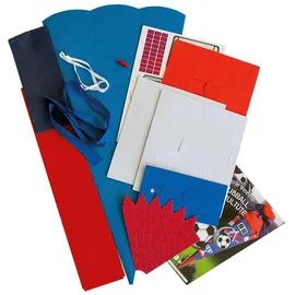 ROTH Bastelset Soccer rot/blau 68 cm 6-eckig