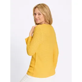 Classic Basics U-Boot-Pullover Gelb 52