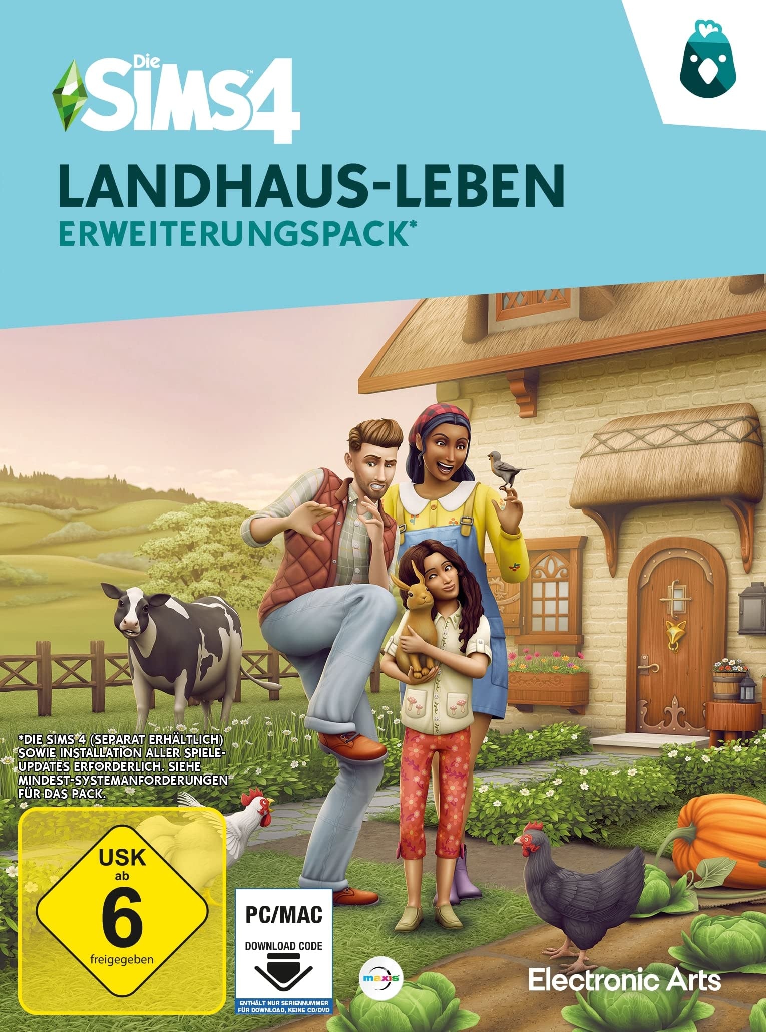 Die Sims 4 Landhaus-Leben (EP11)| Erweiterungspack | PC/Mac | VideoGame | Code in der Box | Deutsch