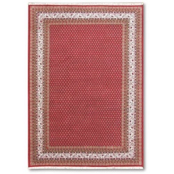 Orientteppich Mir Boteh Plain 40 x 60 cm Wolle Rot