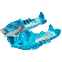 TUOJINRUIDA Fisch Schlappen Unisex Lustig Badelatschen für Herren oder Damen Funny Hausschuhe Latschen für Strandhaus Dusche Entspannte Stunden Am Pool, Spaziergänge Im Freien 38-39 - 38/39 EU