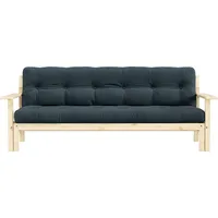 Karup Design Schlafsofa »Unwind«, Mit Holzstruktur, inkl. Futonmatratze, Liegefläche 130x190 cm blau