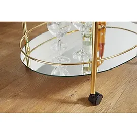 Wohnling Servierwagen gold 67,0 x 46,0 x 79,0 cm