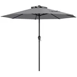 Costway Sonnenschirm Ø 250 cm Grau
