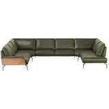Nils Olsen Wohnlandschaft Leder 404 cm Grün