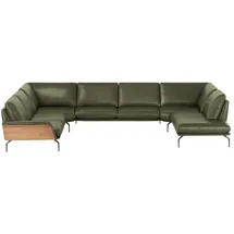 Nils Olsen Wohnlandschaft Leder 404 cm Grün