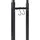 [en.casa] Kaminholzregal Kasan Stahl 65 x 25 x 150 cm Schwarz