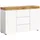 xonox.home Sideboard Sugar 125 x 80 x 37 cm Weiß / Eiche Wotan