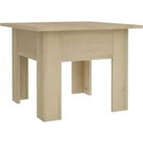furnicato Couchtisch Braun Eiche 55 x 42 x 55 cm
