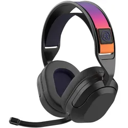 Jlab Nightfall Wireless Gaming Headset Black Duale Wireless-Verbindungen über USB oder Bluetooth, Drehbares Mikrofon, bis zu 70 Std. Akkulaufzeit