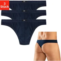 H.I.S. String H.I.S, Herren, Gr. L, 3 Stk., blau