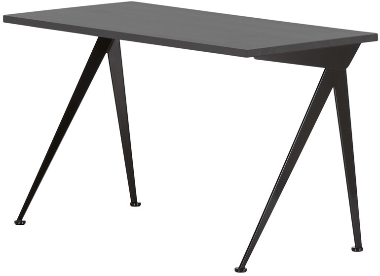 Vitra Schreibtisch Compas Direction braun, Designer Jean Prouvé, 73x125x60 cm